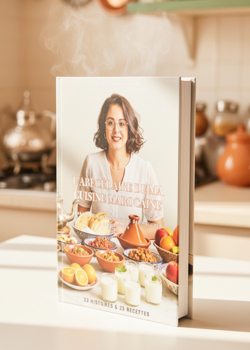 Couverture du livre L'abécédaire de ma cuisine Marocaine